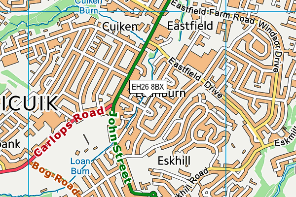 EH26 8BX map - OS VectorMap District (Ordnance Survey) EH26 8BX map - OS VectorMap District (Ordnance Survey)