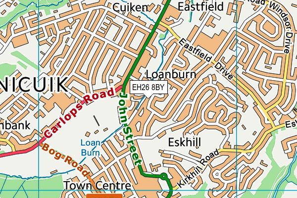 EH26 8BY map - OS VectorMap District (Ordnance Survey) EH26 8BY map - OS VectorMap District (Ordnance Survey)