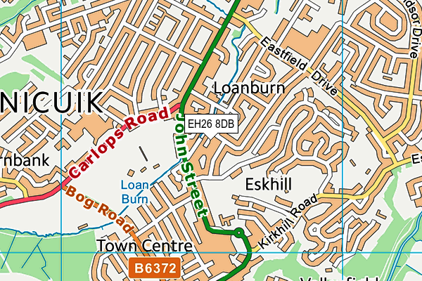 EH26 8DB map - OS VectorMap District (Ordnance Survey) EH26 8DB map - OS VectorMap District (Ordnance Survey)