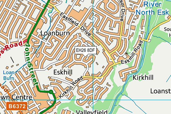 EH26 8DF map - OS VectorMap District (Ordnance Survey) EH26 8DF map - OS VectorMap District (Ordnance Survey)