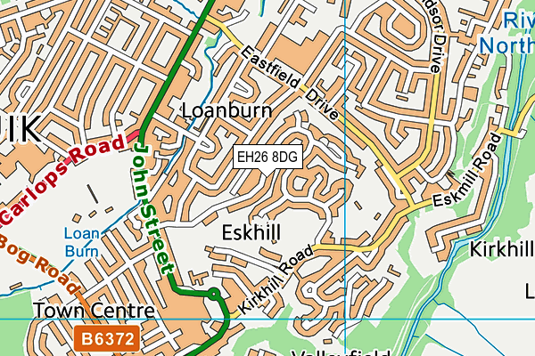 EH26 8DG map - OS VectorMap District (Ordnance Survey) EH26 8DG map - OS VectorMap District (Ordnance Survey)