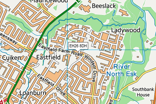 EH26 8DH map - OS VectorMap District (Ordnance Survey) EH26 8DH map - OS VectorMap District (Ordnance Survey)