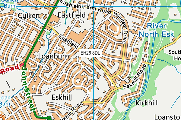 EH26 8DL map - OS VectorMap District (Ordnance Survey) EH26 8DL map - OS VectorMap District (Ordnance Survey)