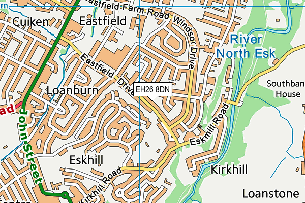EH26 8DN map - OS VectorMap District (Ordnance Survey) EH26 8DN map - OS VectorMap District (Ordnance Survey)