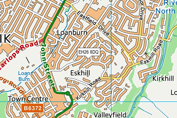 EH26 8DQ map - OS VectorMap District (Ordnance Survey) EH26 8DQ map - OS VectorMap District (Ordnance Survey)