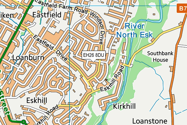 EH26 8DU map - OS VectorMap District (Ordnance Survey) EH26 8DU map - OS VectorMap District (Ordnance Survey)