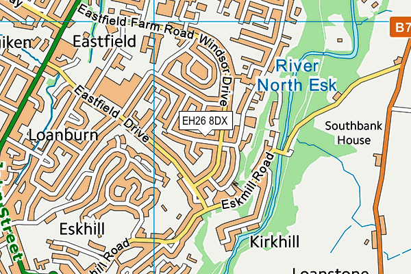 EH26 8DX map - OS VectorMap District (Ordnance Survey) EH26 8DX map - OS VectorMap District (Ordnance Survey)