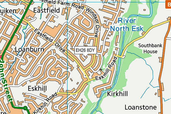 EH26 8DY map - OS VectorMap District (Ordnance Survey) EH26 8DY map - OS VectorMap District (Ordnance Survey)