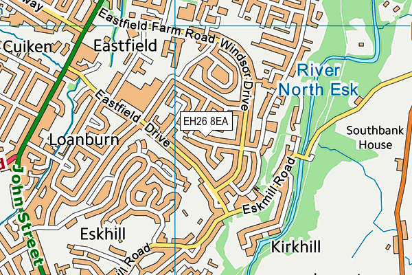 EH26 8EA map - OS VectorMap District (Ordnance Survey) EH26 8EA map - OS VectorMap District (Ordnance Survey)