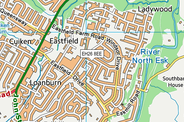 EH26 8EE map - OS VectorMap District (Ordnance Survey) EH26 8EE map - OS VectorMap District (Ordnance Survey)
