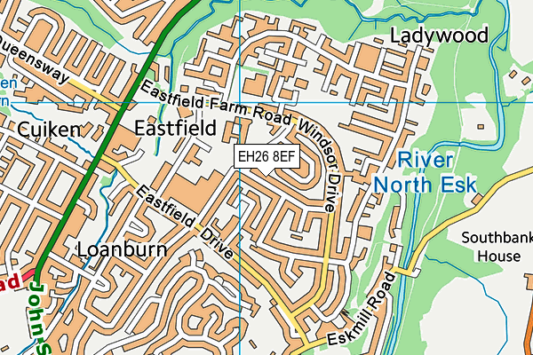 EH26 8EF map - OS VectorMap District (Ordnance Survey) EH26 8EF map - OS VectorMap District (Ordnance Survey)