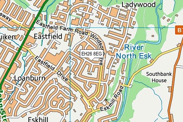 EH26 8EG map - OS VectorMap District (Ordnance Survey) EH26 8EG map - OS VectorMap District (Ordnance Survey)