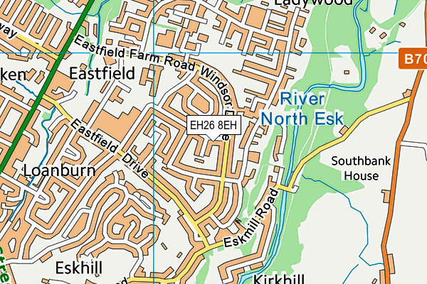 EH26 8EH map - OS VectorMap District (Ordnance Survey) EH26 8EH map - OS VectorMap District (Ordnance Survey)