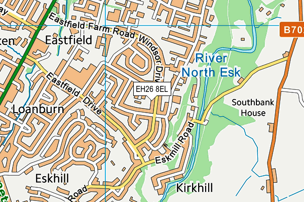 EH26 8EL map - OS VectorMap District (Ordnance Survey) EH26 8EL map - OS VectorMap District (Ordnance Survey)