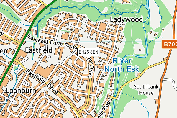 EH26 8EN map - OS VectorMap District (Ordnance Survey)