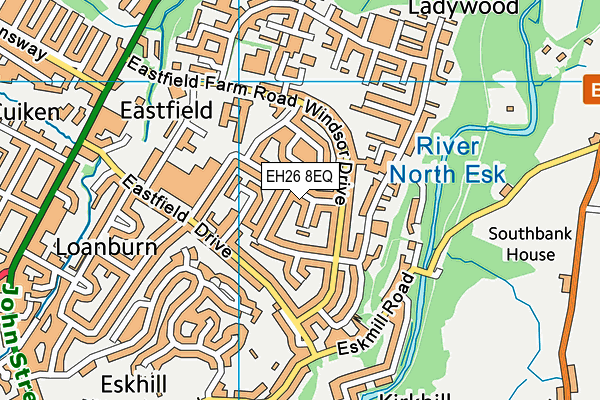 EH26 8EQ map - OS VectorMap District (Ordnance Survey) EH26 8EQ map - OS VectorMap District (Ordnance Survey)