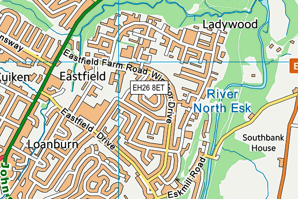 EH26 8ET map - OS VectorMap District (Ordnance Survey)