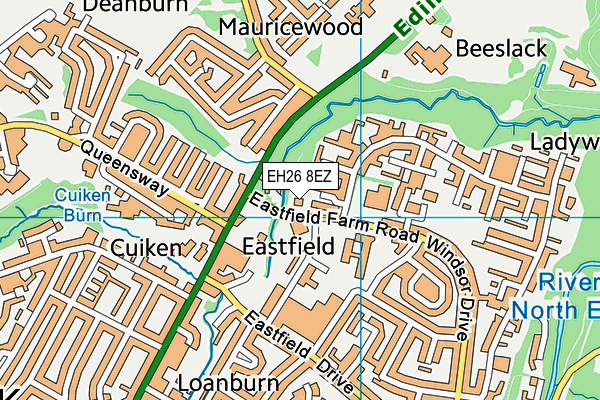 EH26 8EZ map - OS VectorMap District (Ordnance Survey) EH26 8EZ map - OS VectorMap District (Ordnance Survey)
