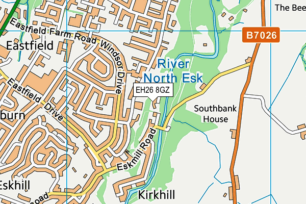 EH26 8GZ map - OS VectorMap District (Ordnance Survey) EH26 8GZ map - OS VectorMap District (Ordnance Survey)