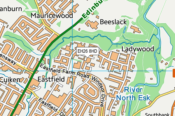 EH26 8HD map - OS VectorMap District (Ordnance Survey) EH26 8HD map - OS VectorMap District (Ordnance Survey)