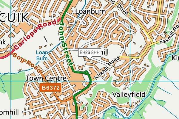 EH26 8HH map - OS VectorMap District (Ordnance Survey) EH26 8HH map - OS VectorMap District (Ordnance Survey)