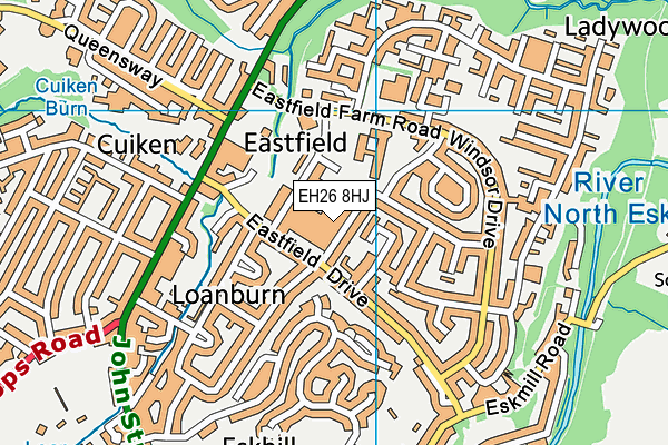 EH26 8HJ map - OS VectorMap District (Ordnance Survey) EH26 8HJ map - OS VectorMap District (Ordnance Survey)