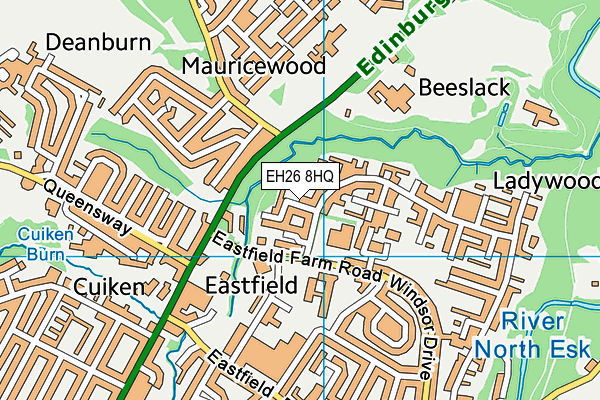EH26 8HQ map - OS VectorMap District (Ordnance Survey) EH26 8HQ map - OS VectorMap District (Ordnance Survey)