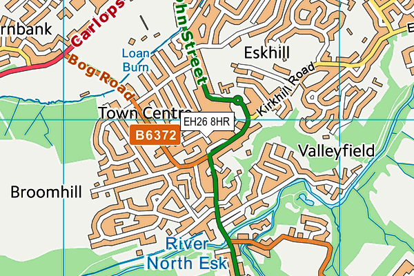 EH26 8HR map - OS VectorMap District (Ordnance Survey) EH26 8HR map - OS VectorMap District (Ordnance Survey)