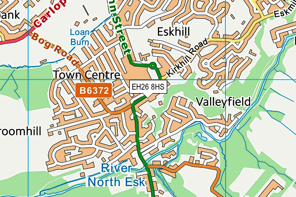 EH26 8HS map - OS VectorMap District (Ordnance Survey) EH26 8HS map - OS VectorMap District (Ordnance Survey)