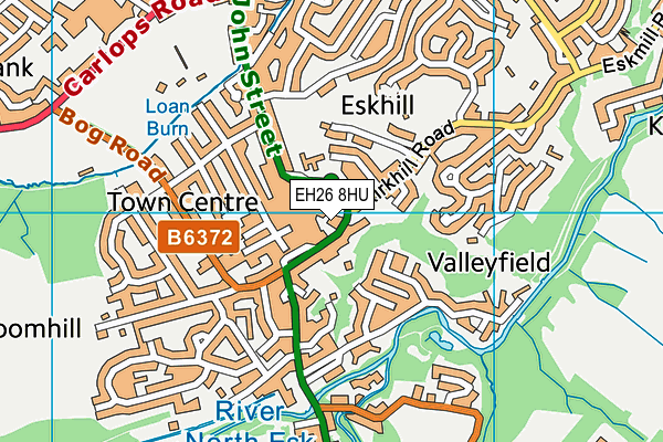 EH26 8HU map - OS VectorMap District (Ordnance Survey) EH26 8HU map - OS VectorMap District (Ordnance Survey)