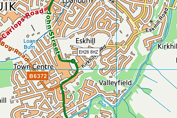 EH26 8HZ map - OS VectorMap District (Ordnance Survey) EH26 8HZ map - OS VectorMap District (Ordnance Survey)
