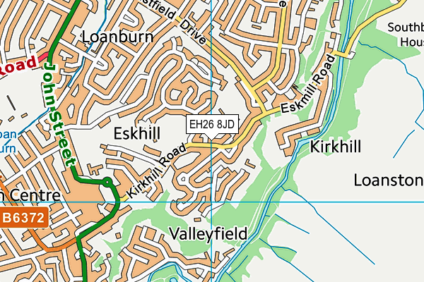 EH26 8JD map - OS VectorMap District (Ordnance Survey)