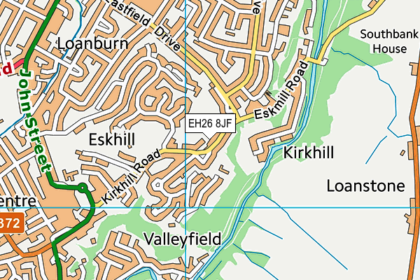 EH26 8JF map - OS VectorMap District (Ordnance Survey)