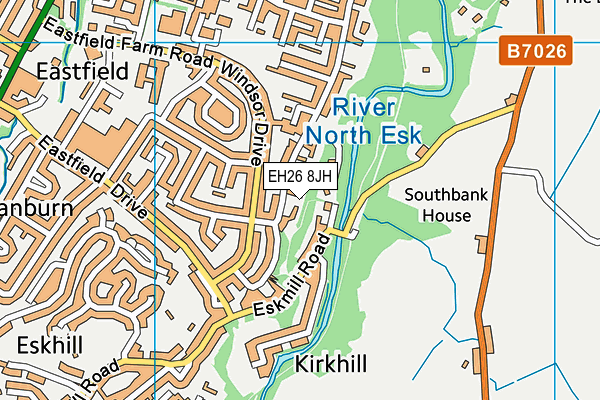 EH26 8JH map - OS VectorMap District (Ordnance Survey) EH26 8JH map - OS VectorMap District (Ordnance Survey)