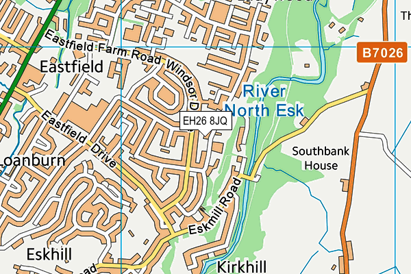 EH26 8JQ map - OS VectorMap District (Ordnance Survey) EH26 8JQ map - OS VectorMap District (Ordnance Survey)