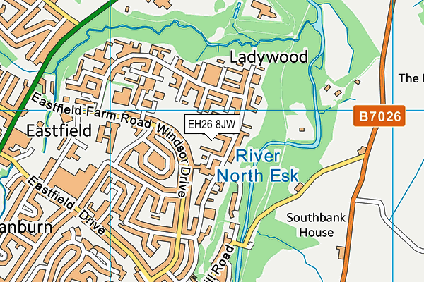 EH26 8JW map - OS VectorMap District (Ordnance Survey) EH26 8JW map - OS VectorMap District (Ordnance Survey)