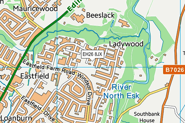 EH26 8JX map - OS VectorMap District (Ordnance Survey) EH26 8JX map - OS VectorMap District (Ordnance Survey)