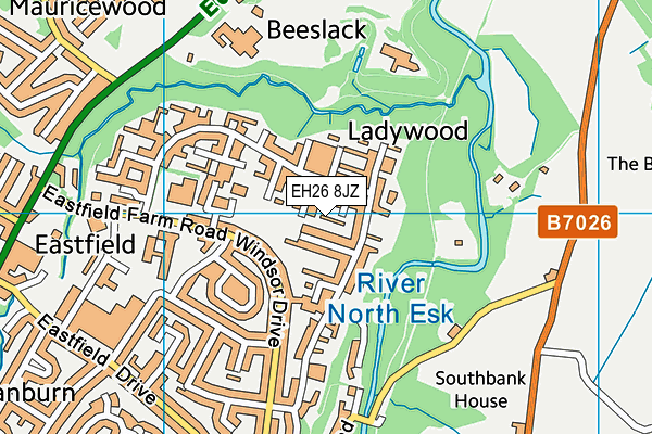 EH26 8JZ map - OS VectorMap District (Ordnance Survey) EH26 8JZ map - OS VectorMap District (Ordnance Survey)