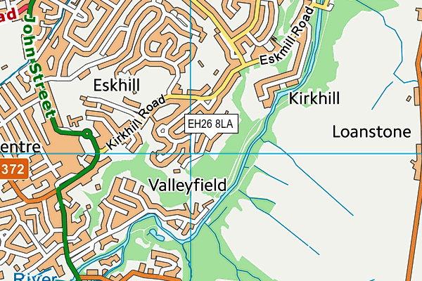 EH26 8LA map - OS VectorMap District (Ordnance Survey) EH26 8LA map - OS VectorMap District (Ordnance Survey)