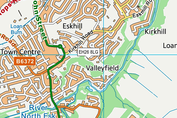 EH26 8LG map - OS VectorMap District (Ordnance Survey) EH26 8LG map - OS VectorMap District (Ordnance Survey)