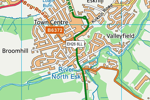 EH26 8LL map - OS VectorMap District (Ordnance Survey)