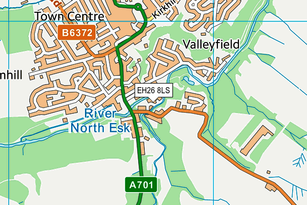 EH26 8LS map - OS VectorMap District (Ordnance Survey) EH26 8LS map - OS VectorMap District (Ordnance Survey)