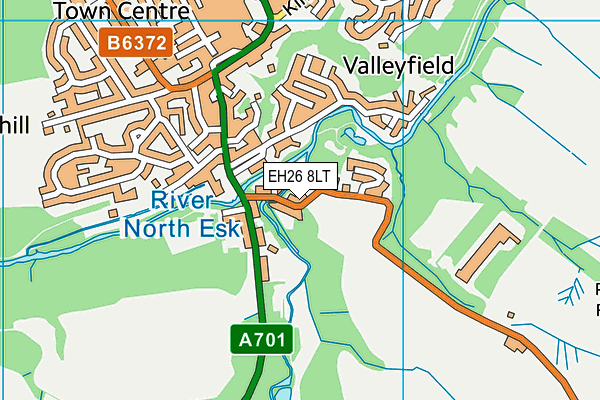 EH26 8LT map - OS VectorMap District (Ordnance Survey) EH26 8LT map - OS VectorMap District (Ordnance Survey)