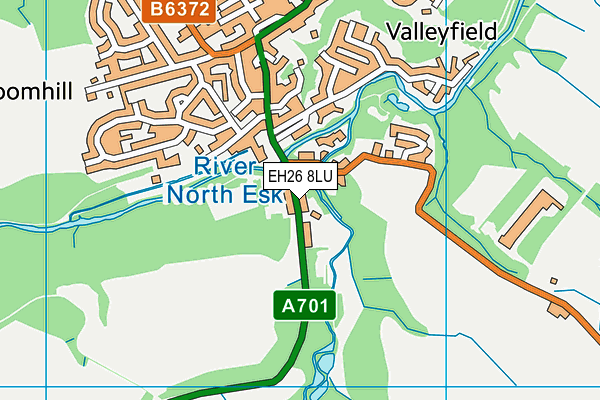 EH26 8LU map - OS VectorMap District (Ordnance Survey) EH26 8LU map - OS VectorMap District (Ordnance Survey)