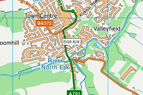 EH26 8LW map - OS VectorMap District (Ordnance Survey) EH26 8LW map - OS VectorMap District (Ordnance Survey)