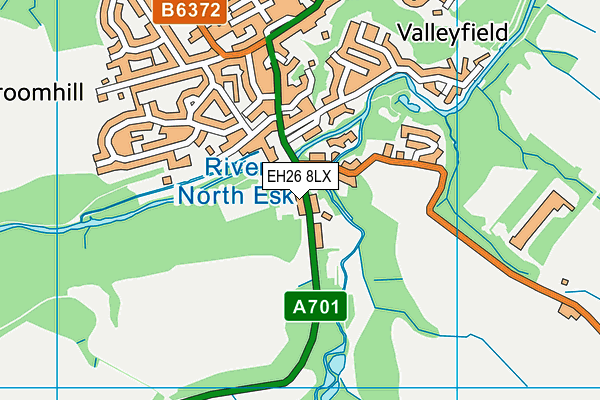 EH26 8LX map - OS VectorMap District (Ordnance Survey) EH26 8LX map - OS VectorMap District (Ordnance Survey)