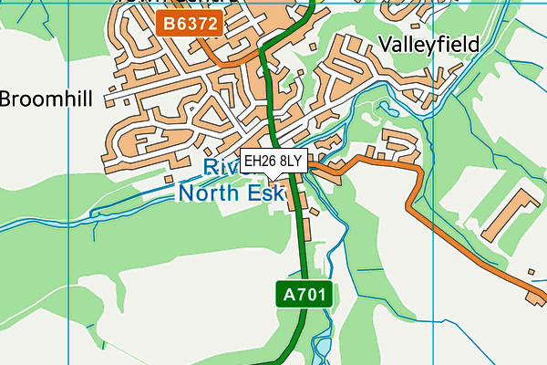 EH26 8LY map - OS VectorMap District (Ordnance Survey) EH26 8LY map - OS VectorMap District (Ordnance Survey)