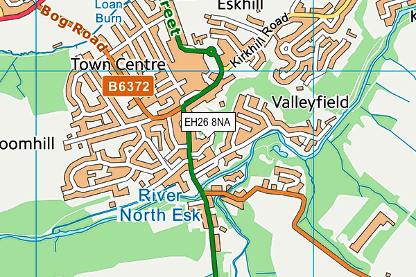 EH26 8NA map - OS VectorMap District (Ordnance Survey) EH26 8NA map - OS VectorMap District (Ordnance Survey)