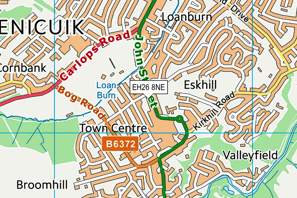 EH26 8NE map - OS VectorMap District (Ordnance Survey) EH26 8NE map - OS VectorMap District (Ordnance Survey)