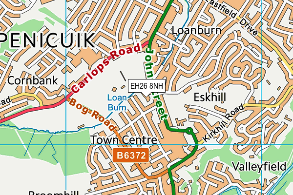 EH26 8NH map - OS VectorMap District (Ordnance Survey) EH26 8NH map - OS VectorMap District (Ordnance Survey)